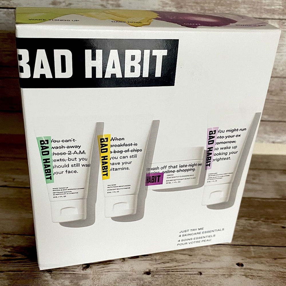 Bad Habit Just Try Me Trial/Travel Kit Morning/Night NIP